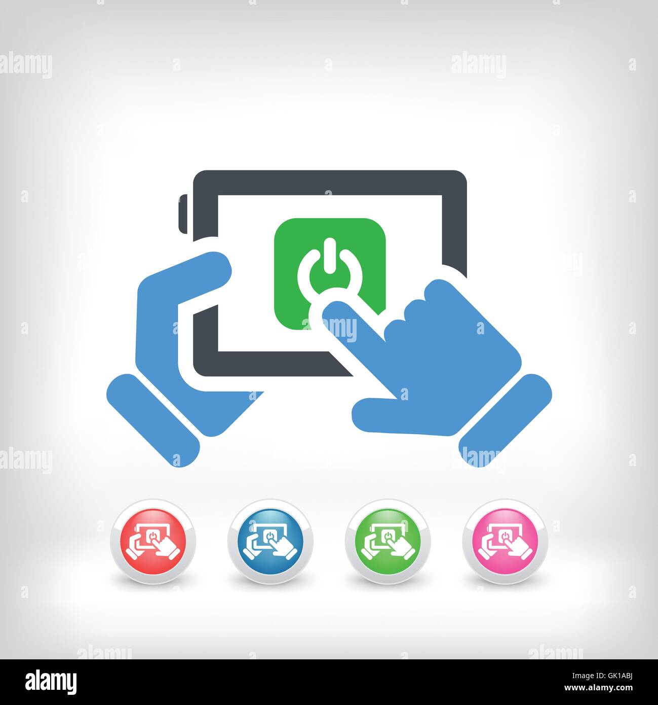 Mobile power switch Stock Vector Image & Art Alamy