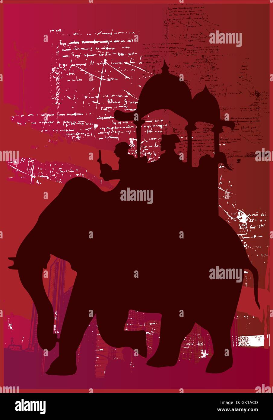 African elephant black white Stock Vector Images - Alamy