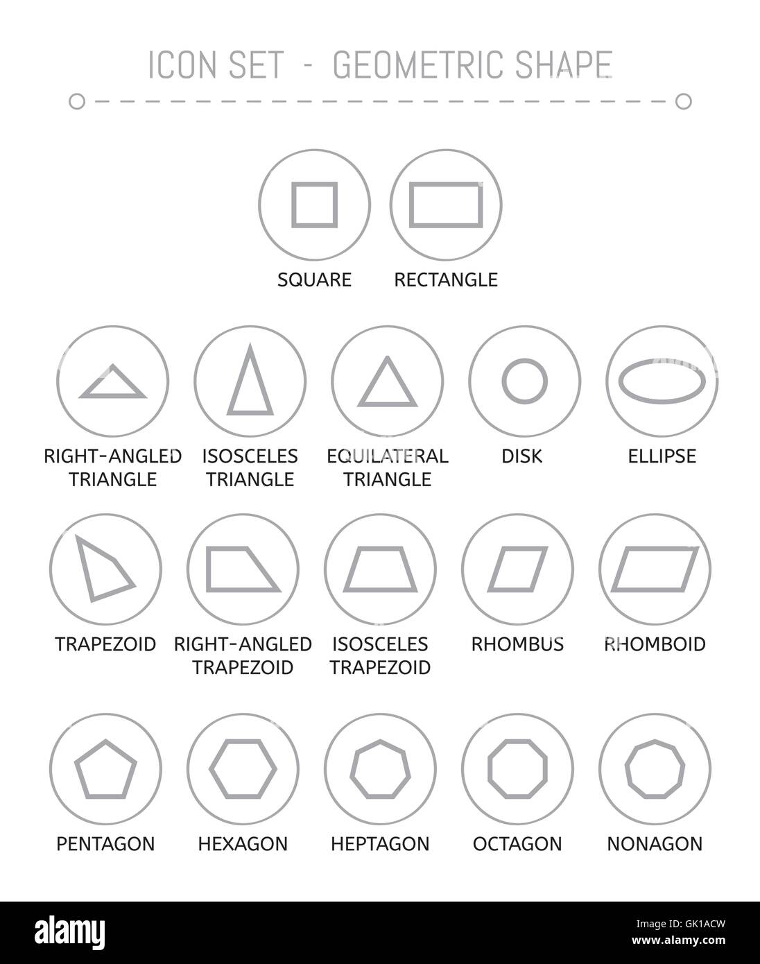 icons with geometric shapes Stock Vector Image & Art - Alamy