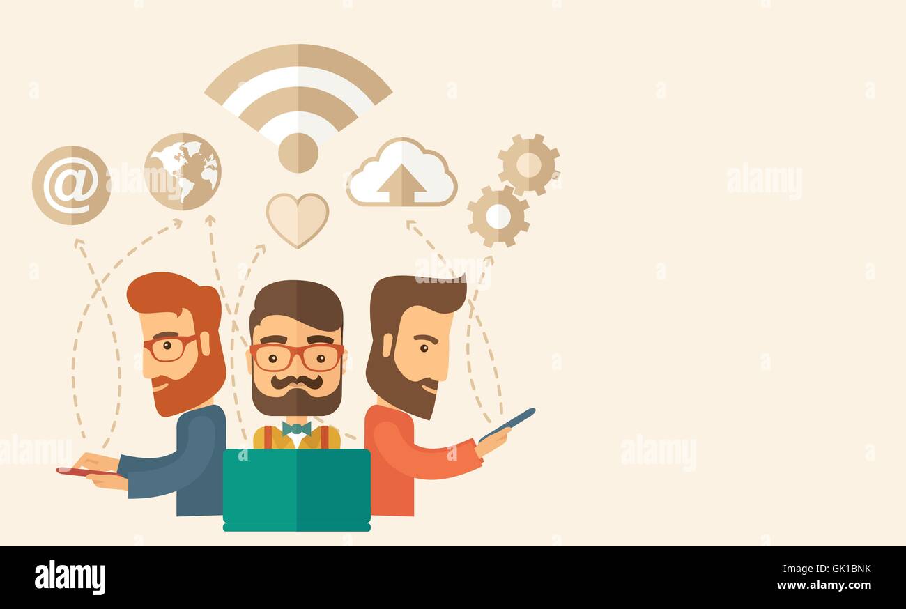 Horizontal work office Stock Vector Images - Alamy