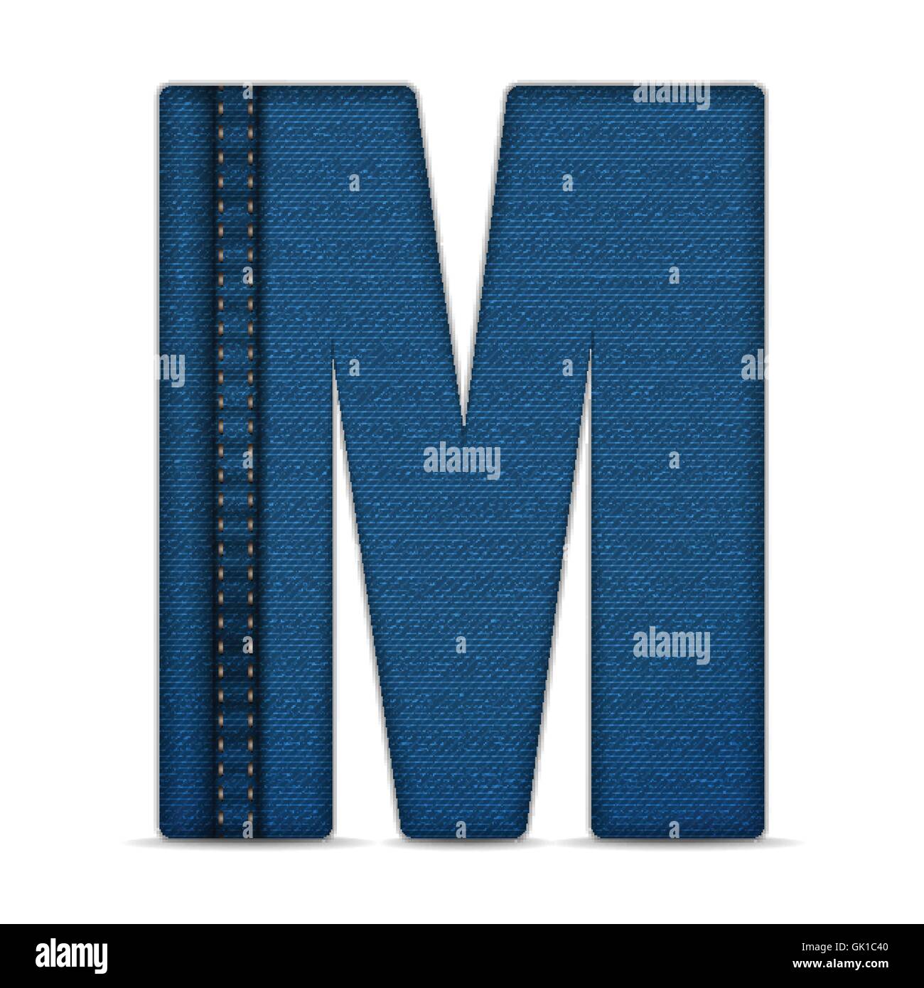 Alphabet Blue Jeans Letter Stock Vector Image & Art Alamy