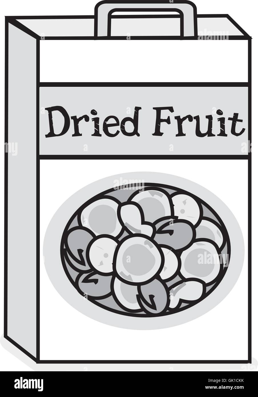 Dried Fruit Stock Vector