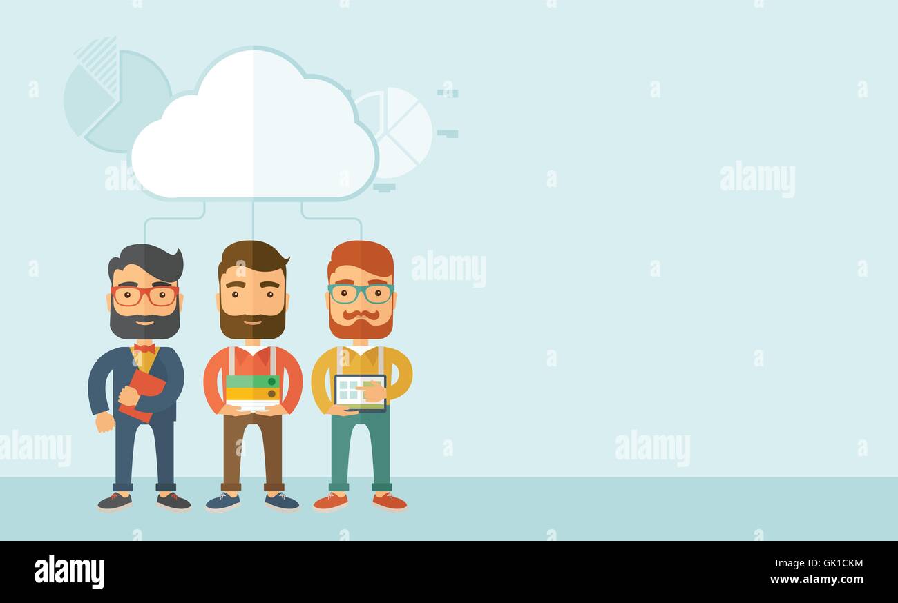 Together hipster Stock Vector Images - Alamy