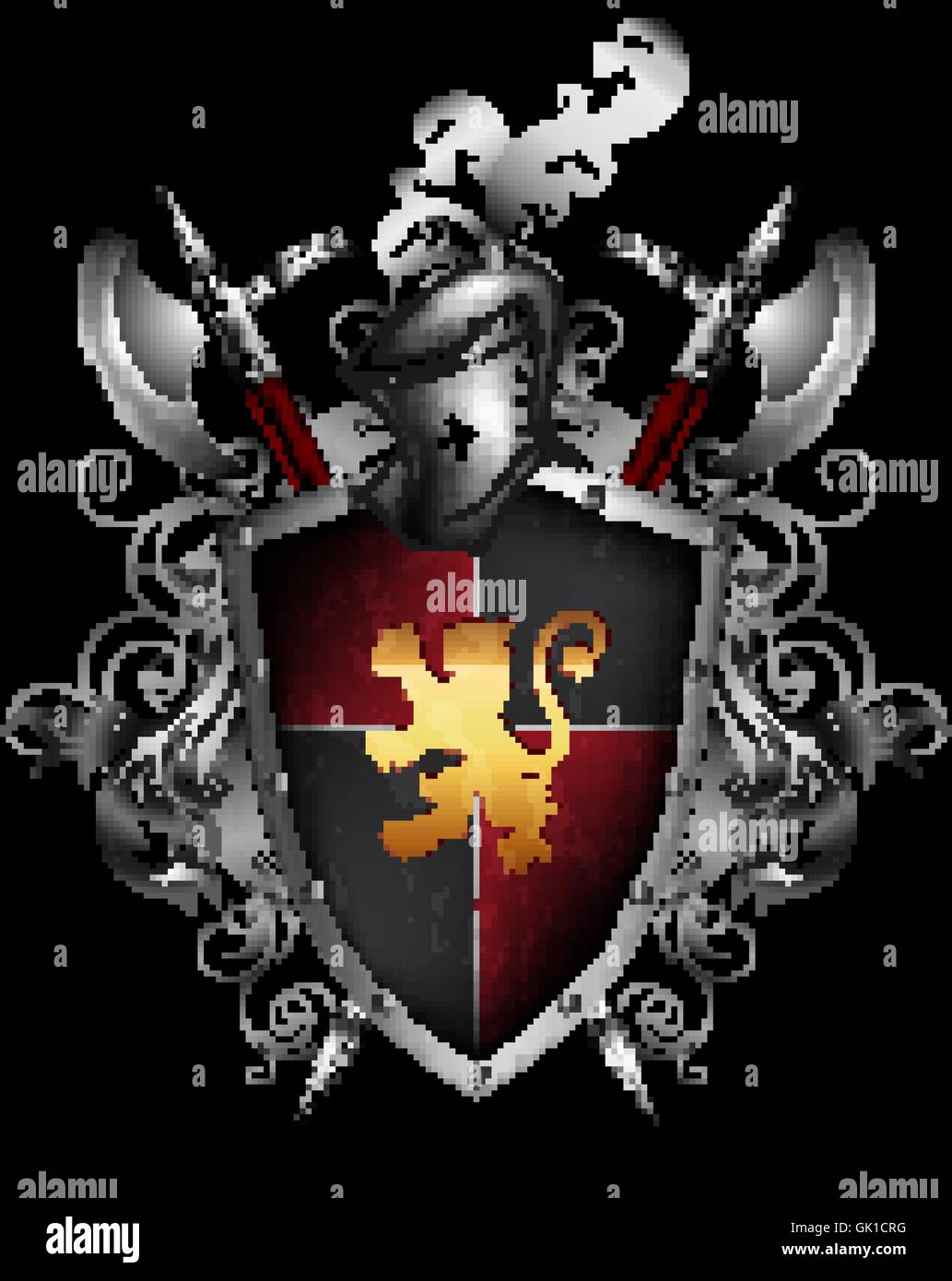 Angle with sword Stock Vector Images - Alamy