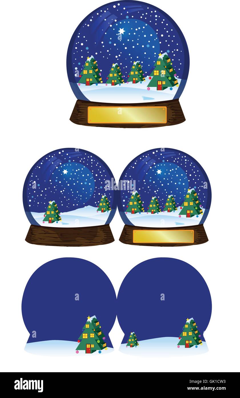 Christmas Snow Globe Electric Stock Vector Image & Art Alamy