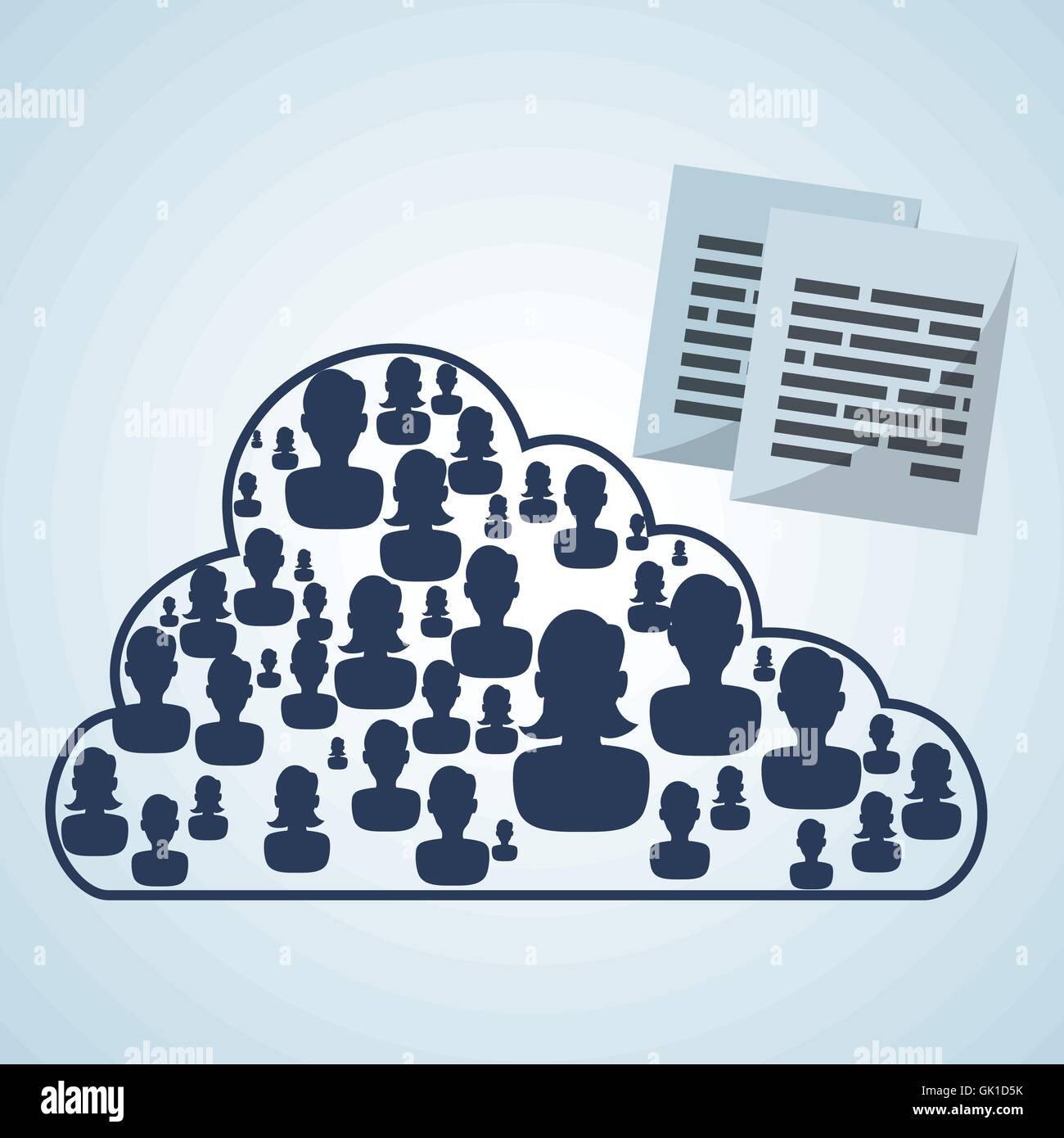 Social network design. Social media icon. Isolated illustration ...