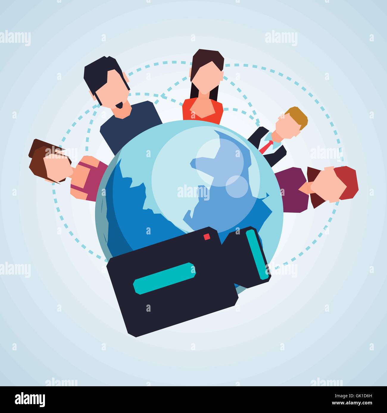 Social network design. Social media icon. Isolated illustration ...