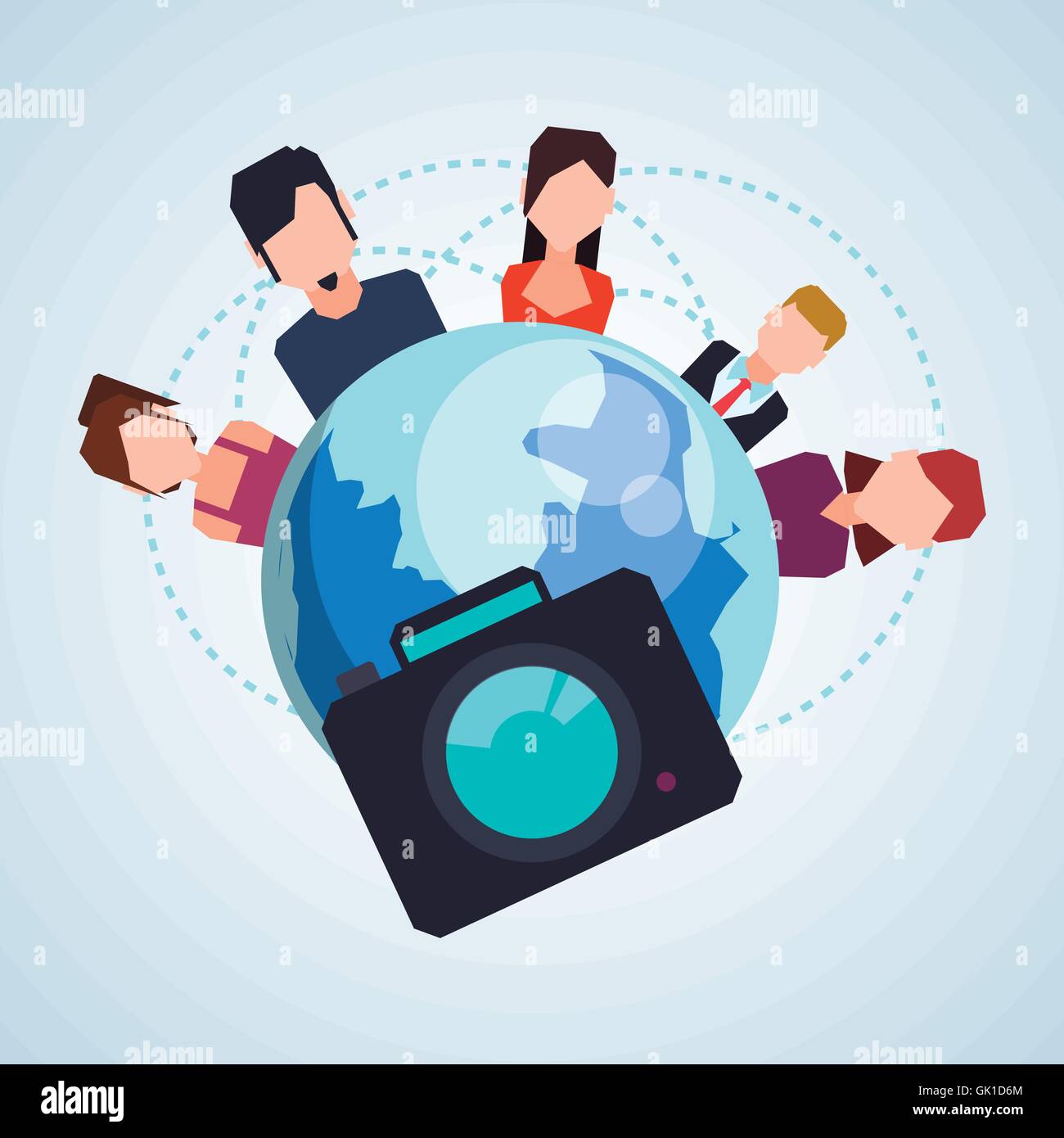 Social network design. Social media icon. Isolated illustration ...