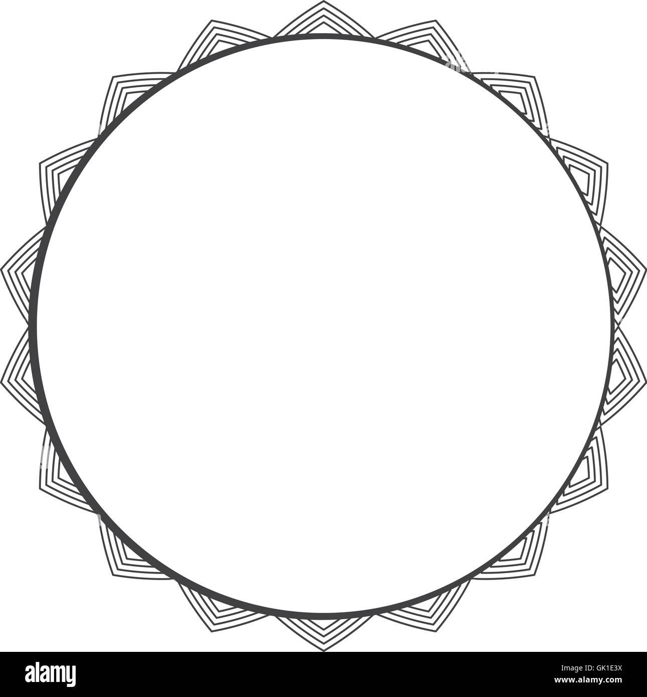 circle seal frame icon Stock Vector Image & Art - Alamy
