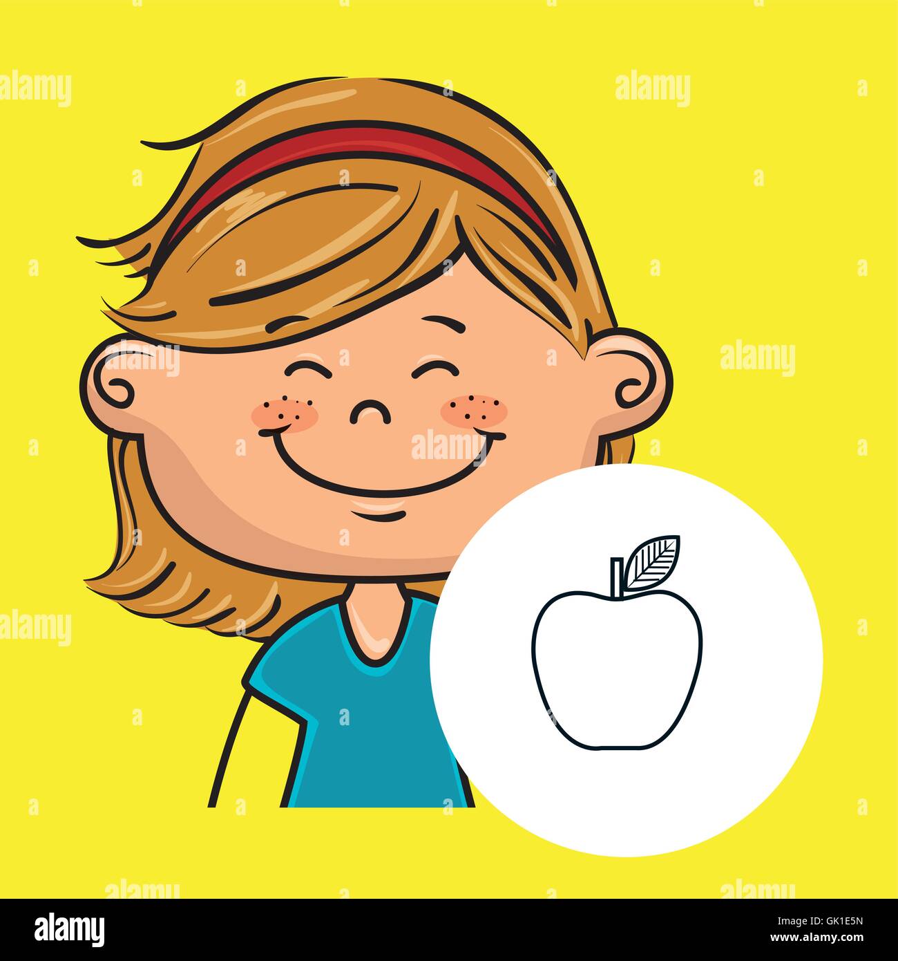 girl student school Stock Vector Image & Art - Alamy