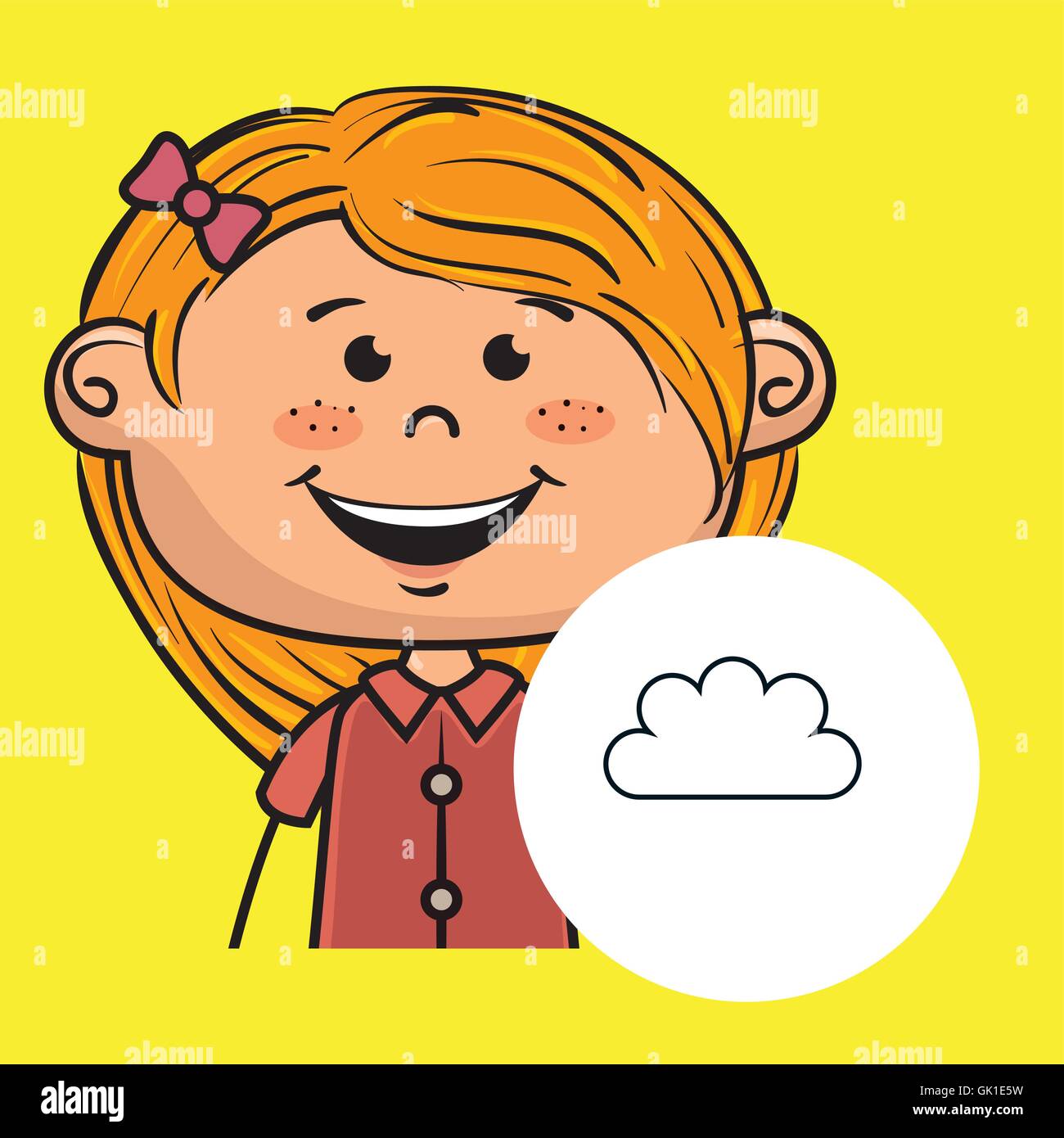 girl student school Stock Vector Image & Art - Alamy