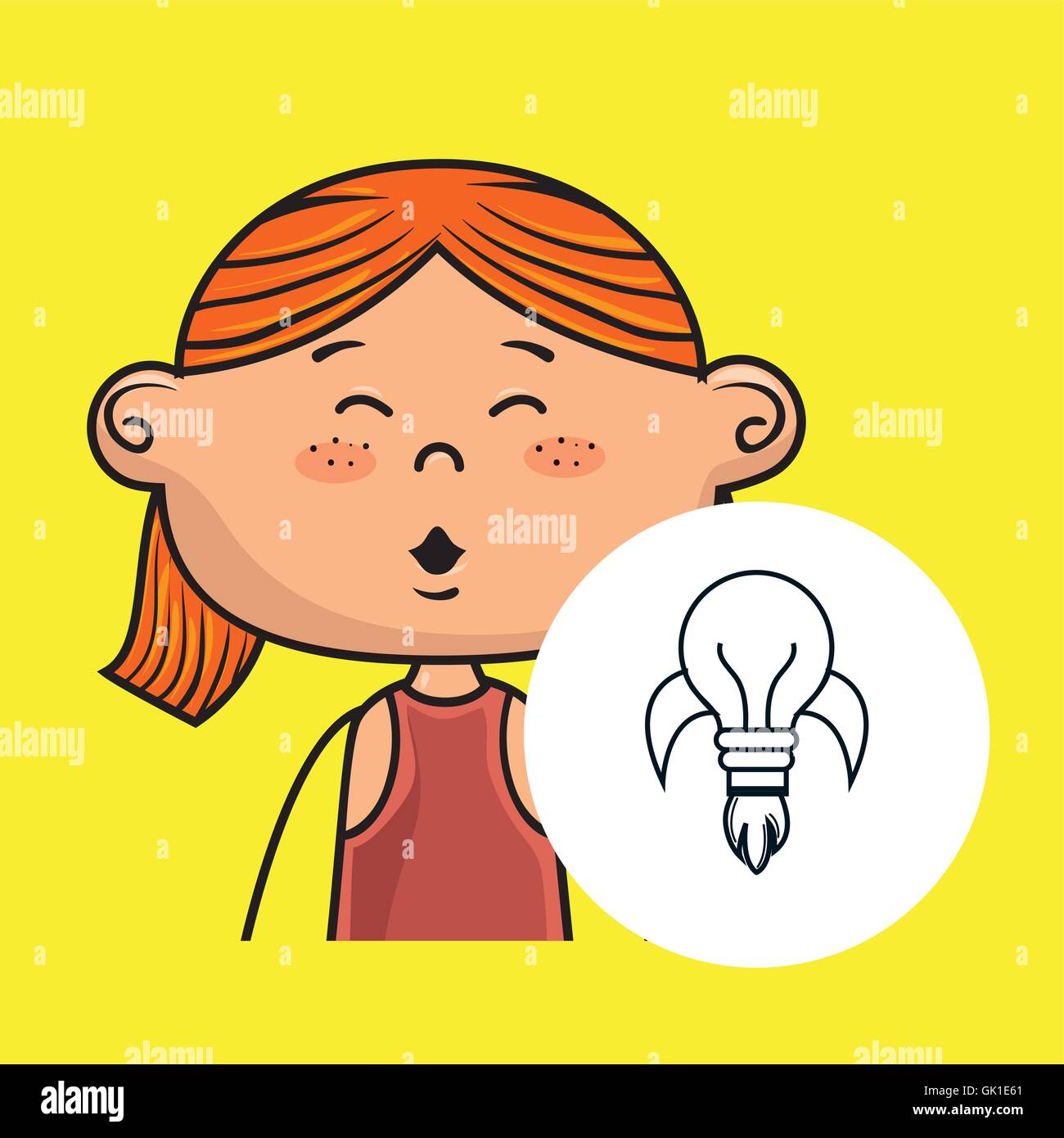 girl student school Stock Vector Image & Art - Alamy