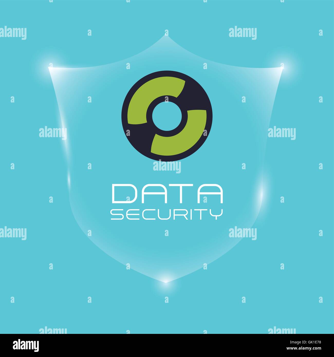 Data Security design. Protect icon. Data center illustration , vector ...