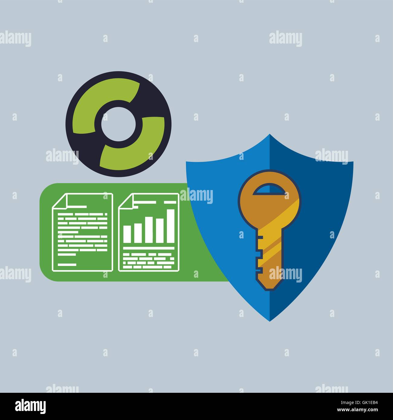 Data Security design. Protect icon. Data center illustration , vector ...