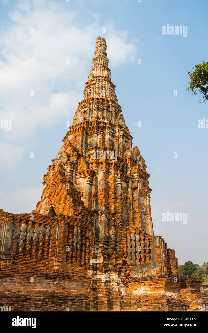Wat Chaiwatthanaram Ayutthaya Thailand Stock Photo