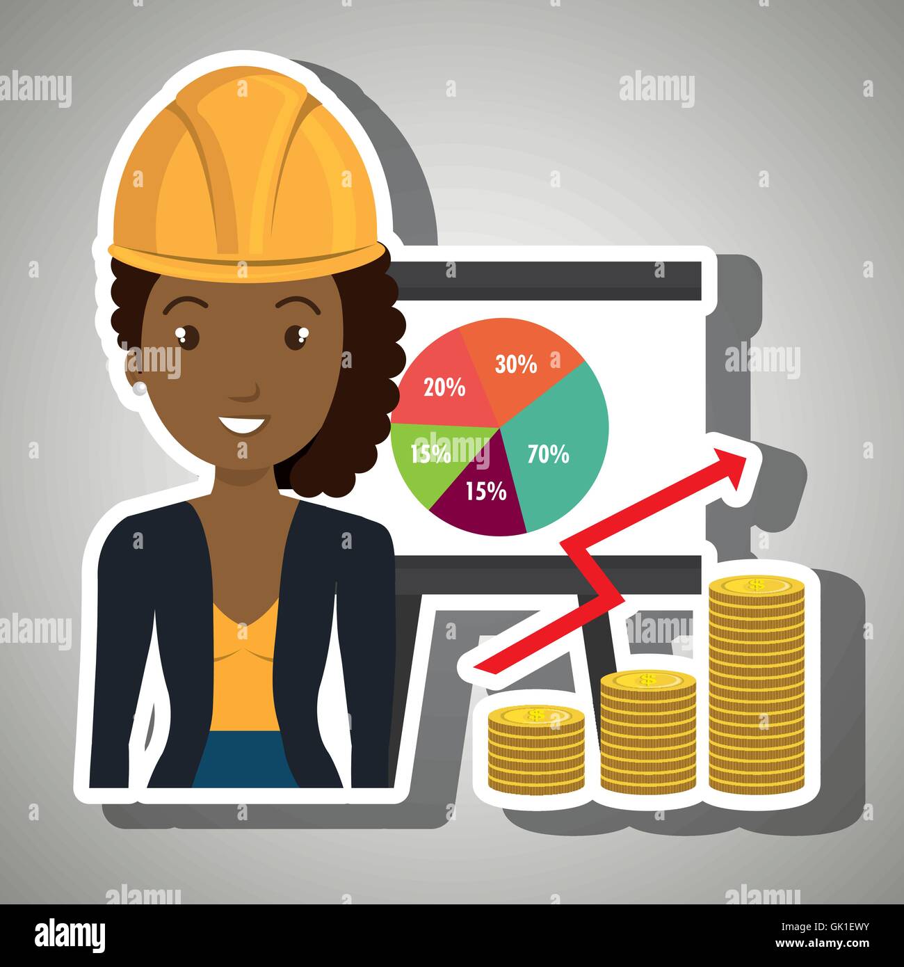 woman economy money Stock Vector Image & Art - Alamy