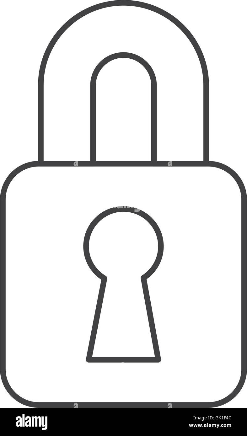 safe secure padlock security isolated icon Stock Vector Image & Art - Alamy