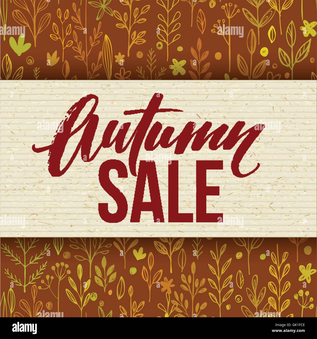 Autumn seasonal banner design. Fall leaf. Vector illustration Stock ...