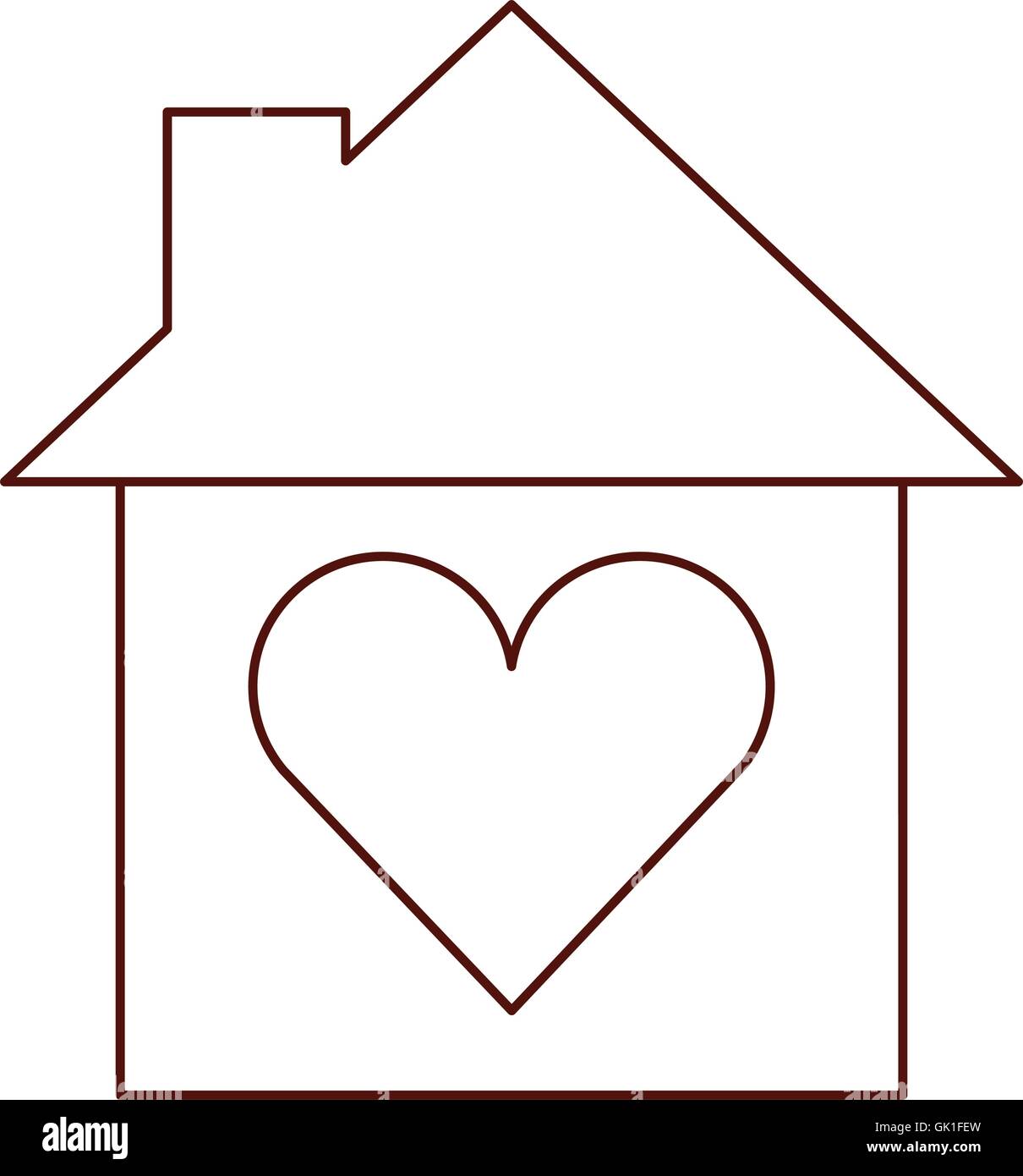 house love heart isolated icon Stock Vector Image & Art - Alamy