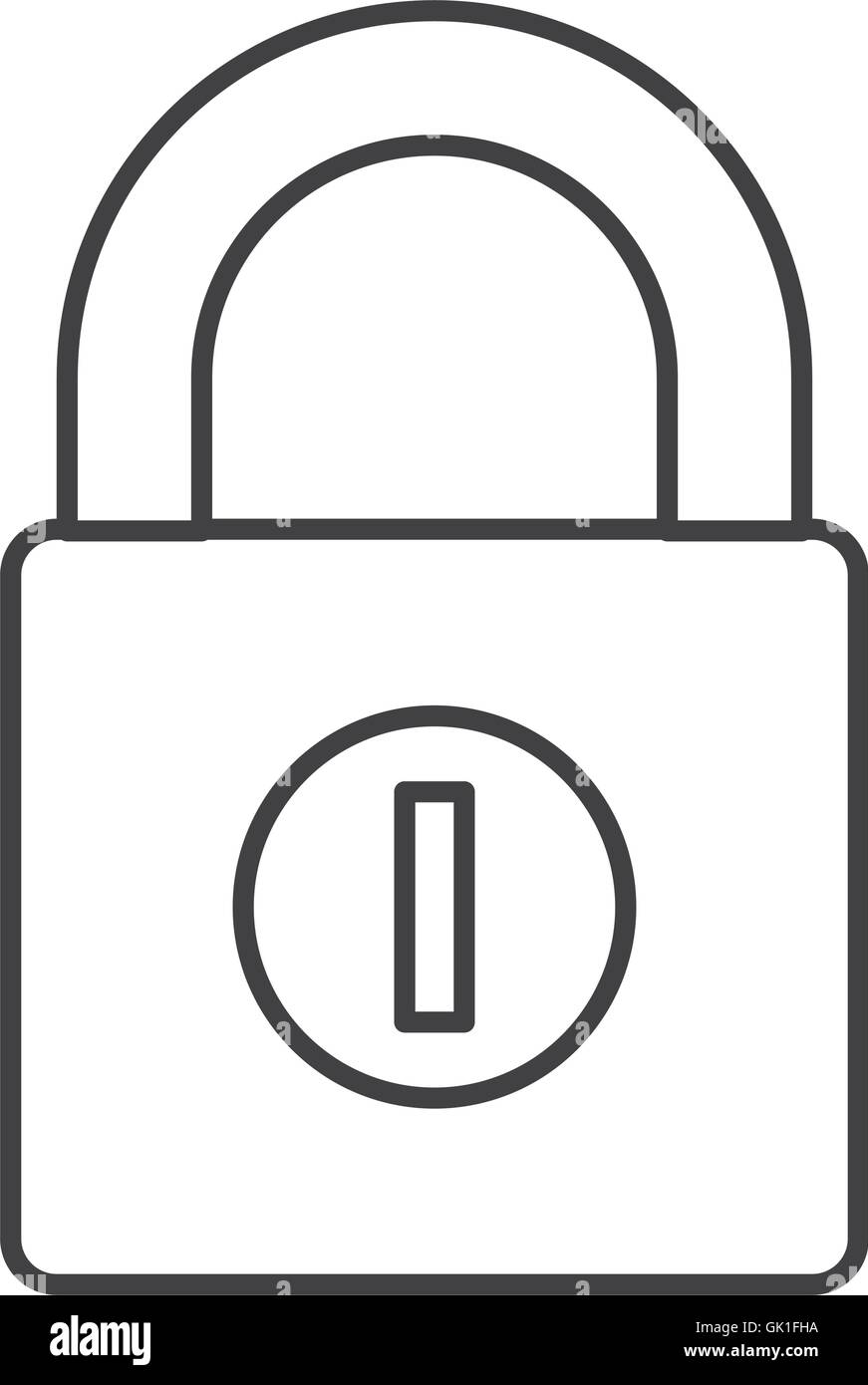 safe secure padlock security isolated icon Stock Vector Image & Art - Alamy