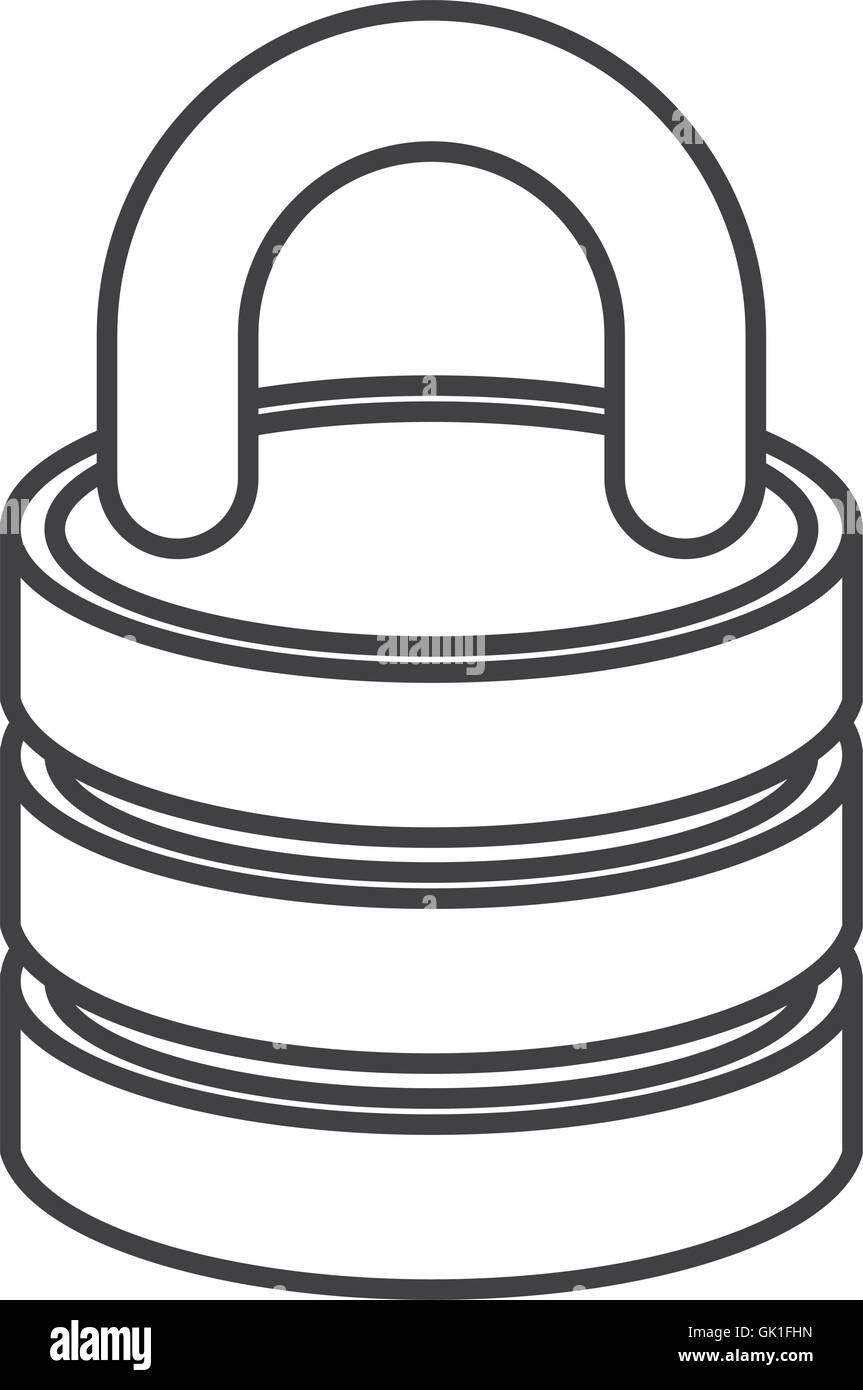 safe secure padlock security isolated icon Stock Vector Image & Art - Alamy