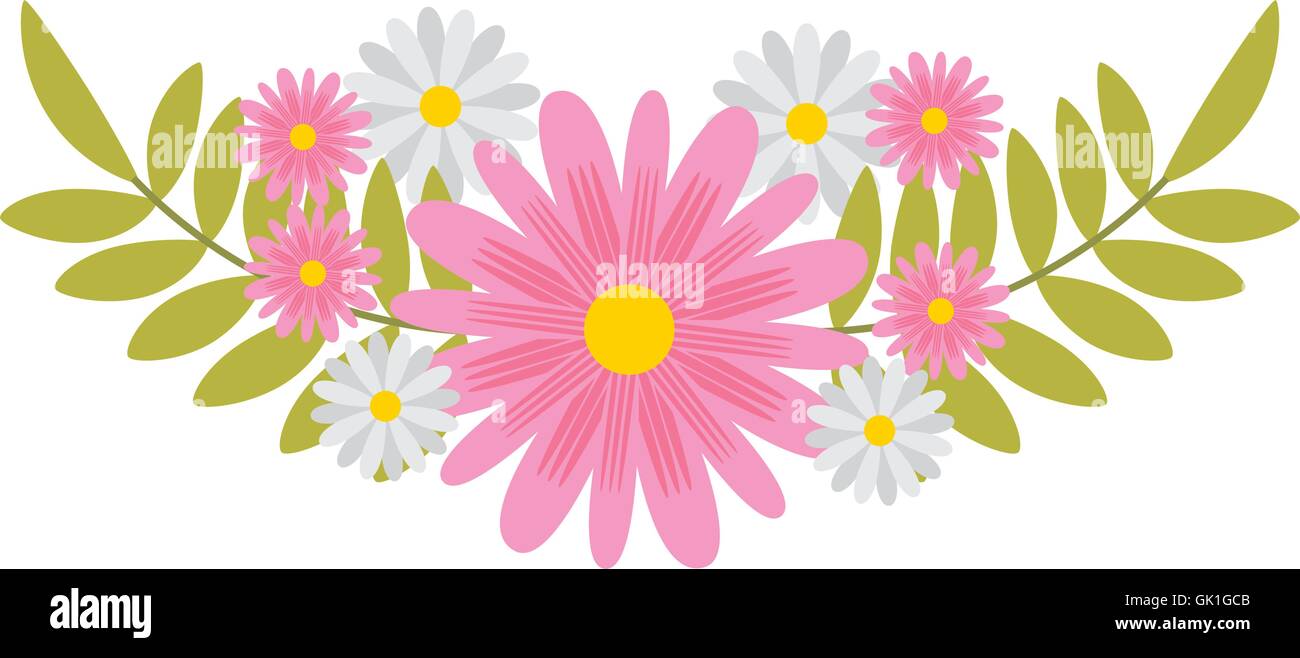 flower floral nature icon Stock Vector Image & Art - Alamy