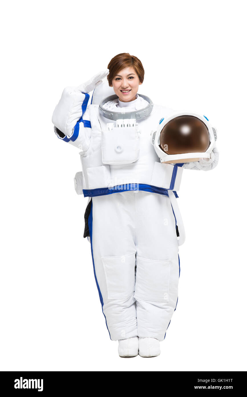 Studio shot astronaut Stock Photo