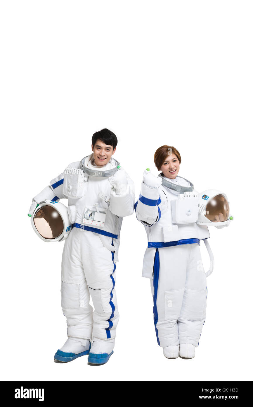 Studio shot astronaut Stock Photo