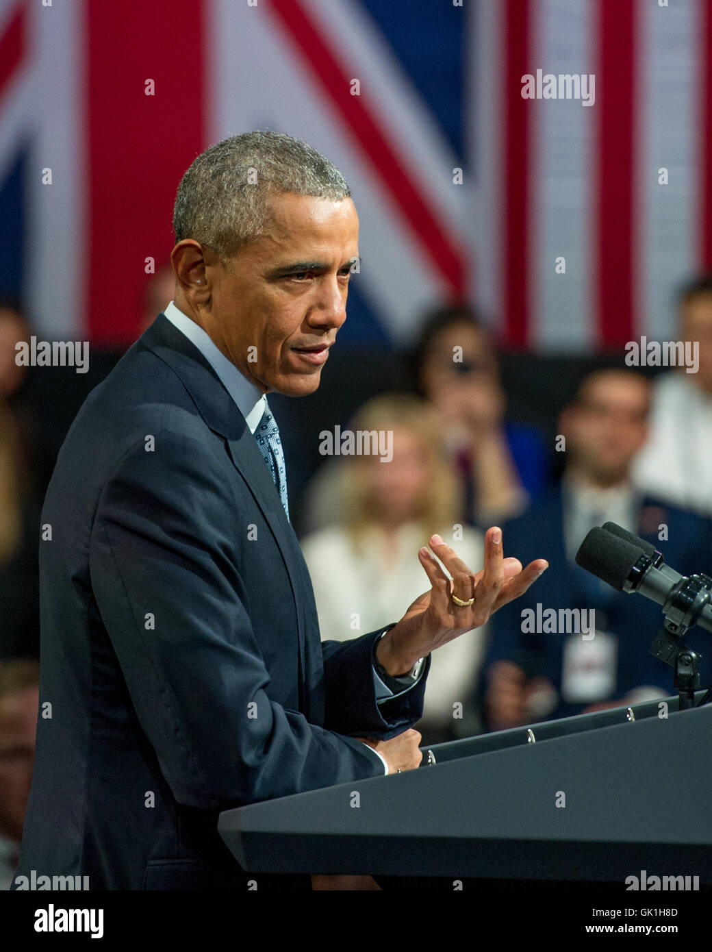 US President Barack Obama Q&A at London's Lindley Hall. Featuring ...