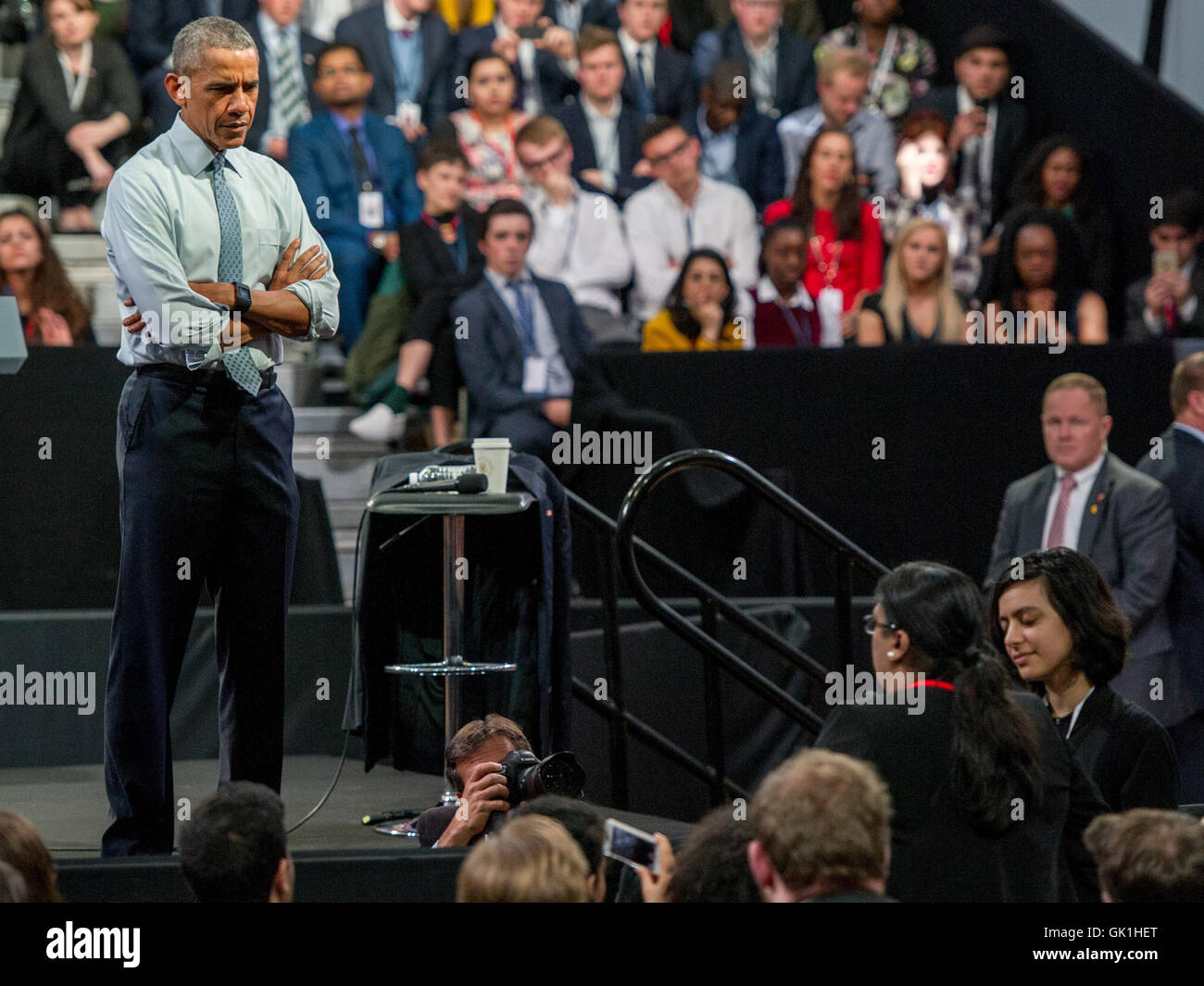 US President Barack Obama Q&A at London's Lindley Hall. Featuring ...