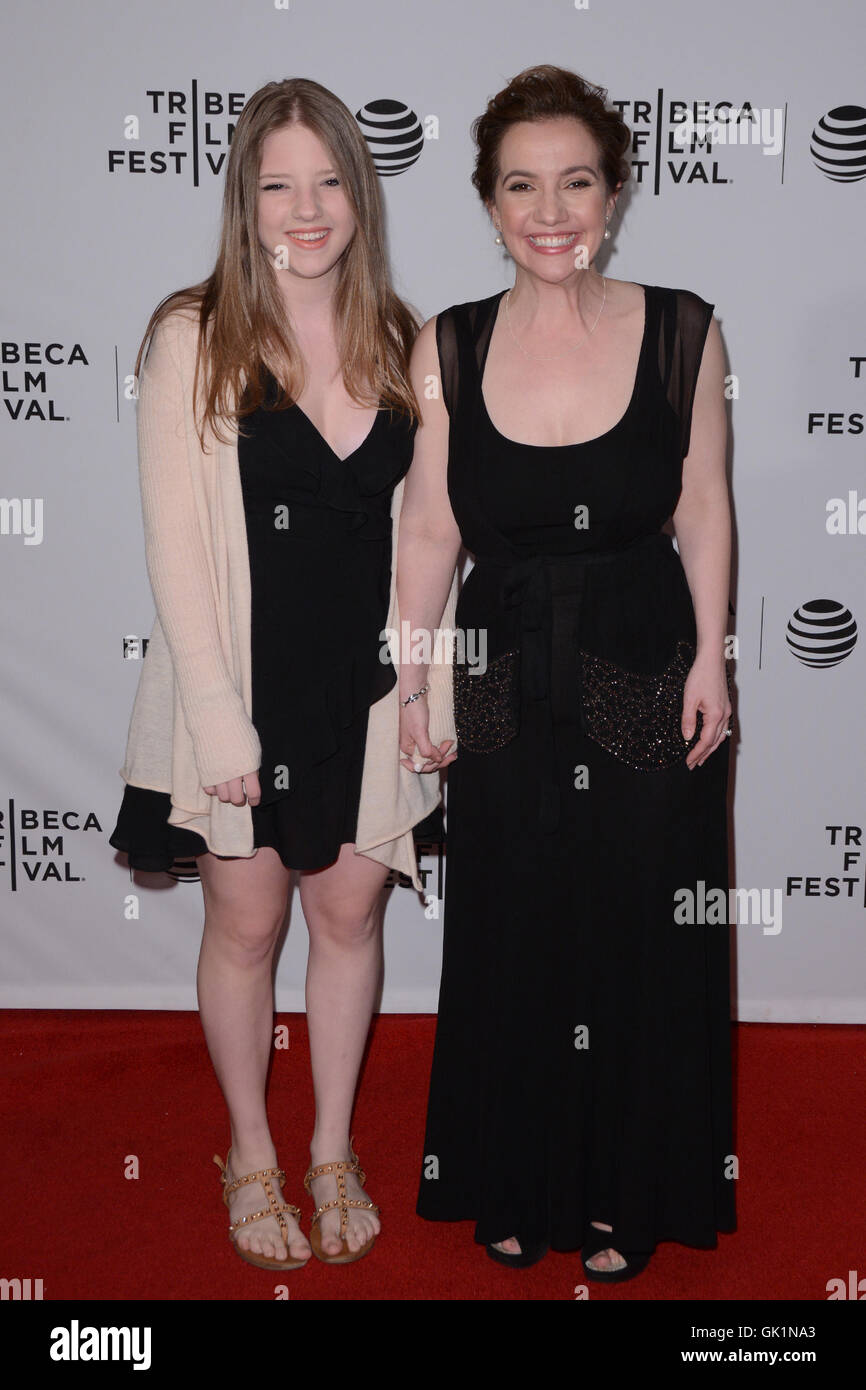 2016 Tribeca Film Festival - 'Almost Paris' - Premiere  Featuring: Francesca Scorsese, Domenica Cameron Scorsese Where: New York, United States When: 25 Apr 2016 Stock Photo