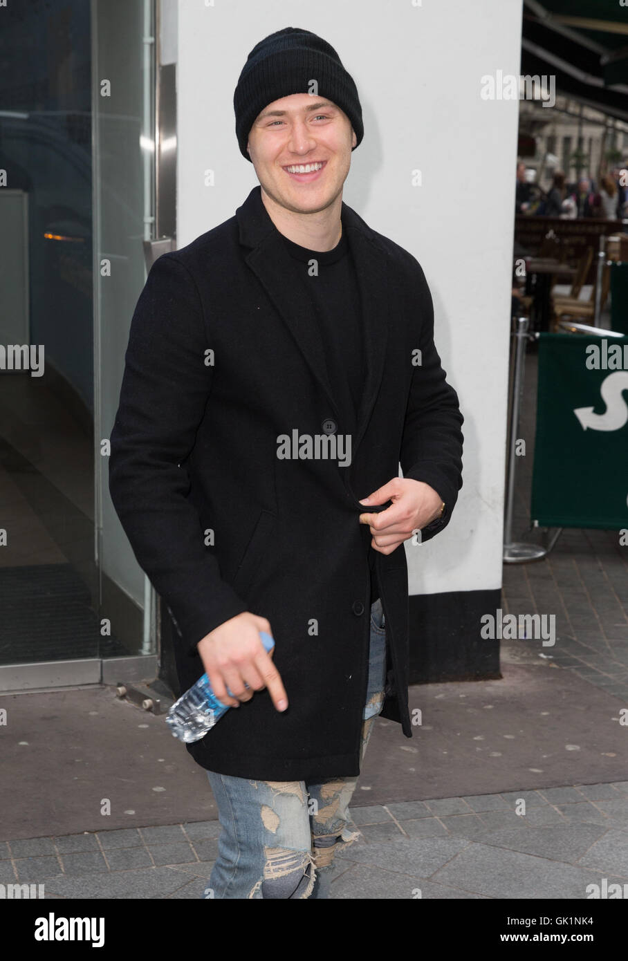Mike Posner pictured arriving at Capital Radio Featuring: Mike Posner ...