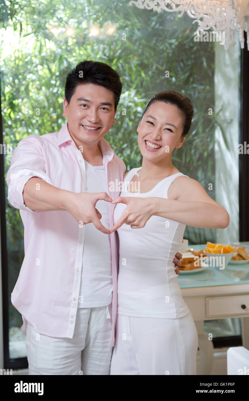 Romantic young chinese couple dining hi-res stock photography and ...