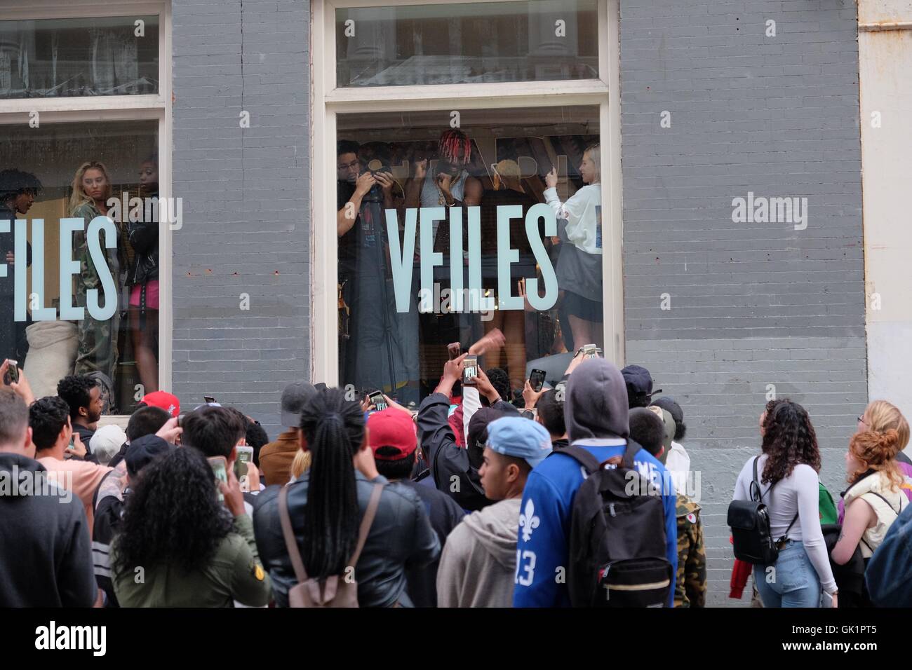 Lil Yackty greets fans in Soho Featuring: Lil Yachty Where: Manhattan