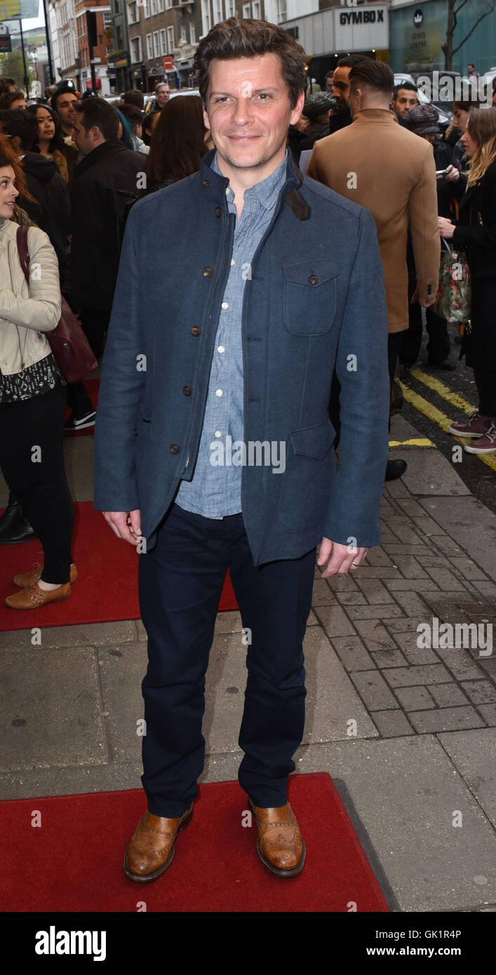 Doctor Faustus gala evening at Duke Of York's Theatre - Outside Arrivals  Featuring: Nigel Harman Where: London, United Kingdom When: 25 Apr 2016 Stock Photo