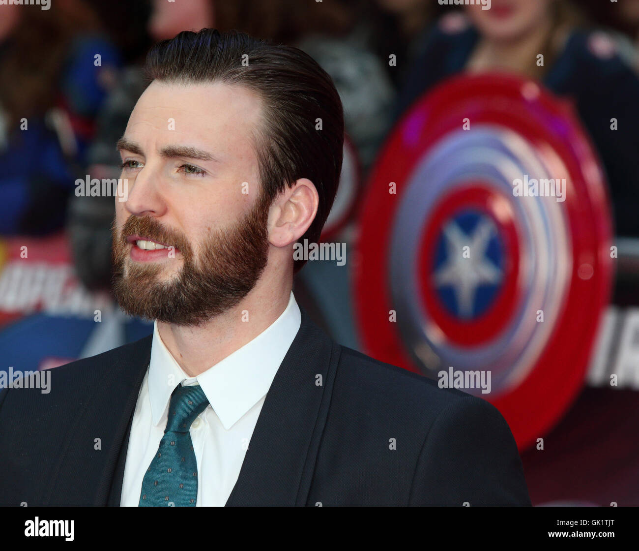 Captain America Civil War UK Premiere at the Vue Westfield Shopping Centre, London  Featuring: Chris Evans Where: London, United Kingdom When: 26 Apr 2016 Stock Photo