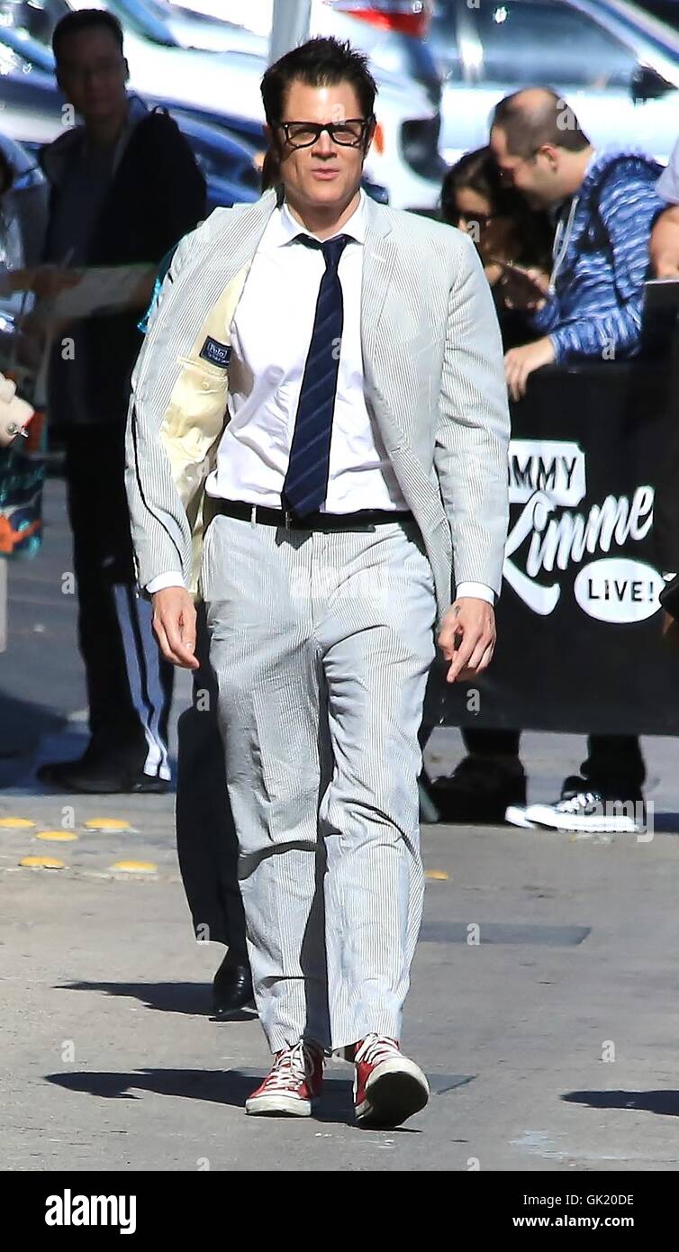 Celebrities outside the 'Jimmy Kimmel Live!' studios  Featuring: Johnny Knoxville Where: Los Angeles, California, United States When: 27 Apr 2016 Stock Photo