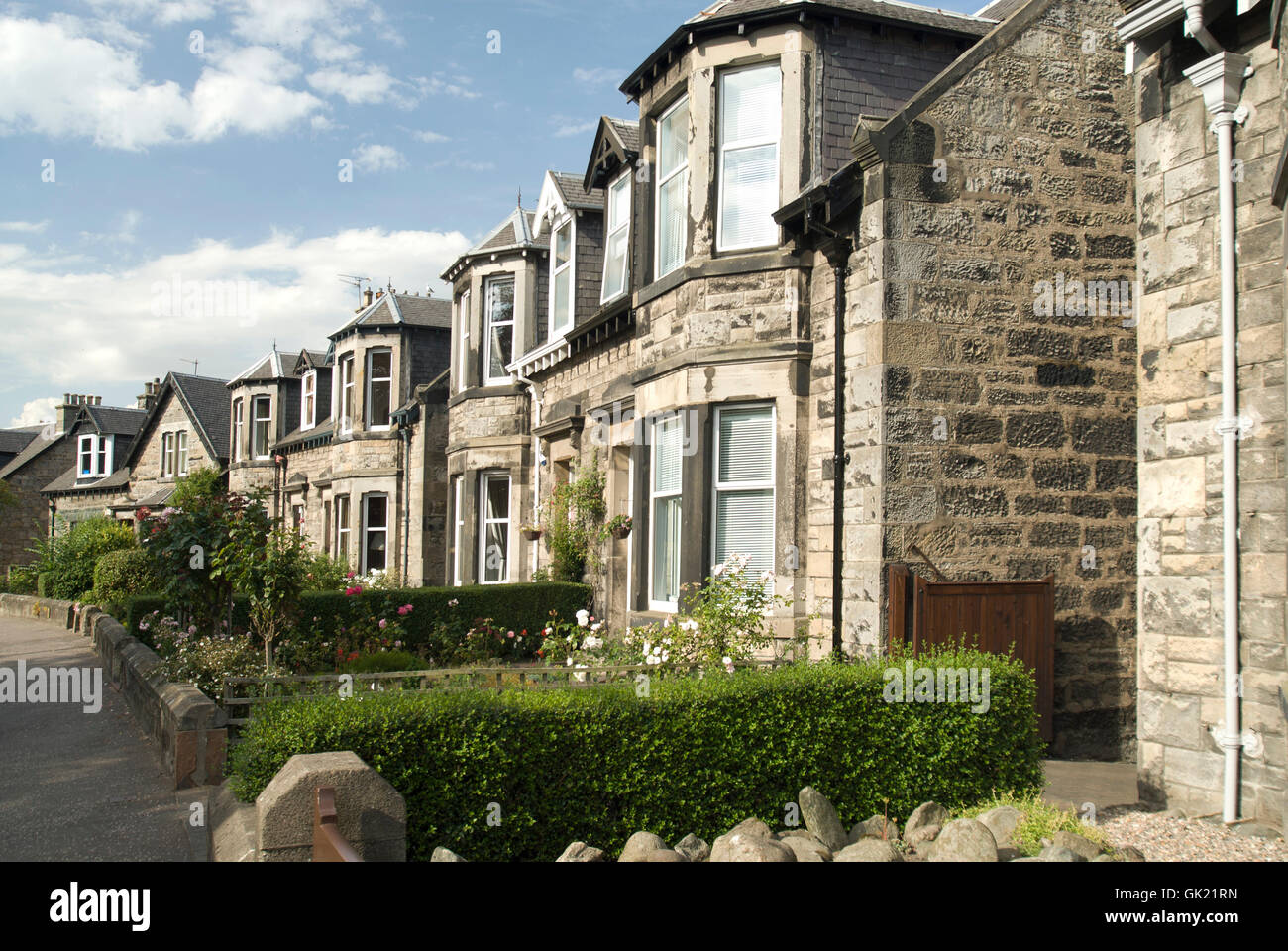 semi-detached houses in scotland Stock Photo