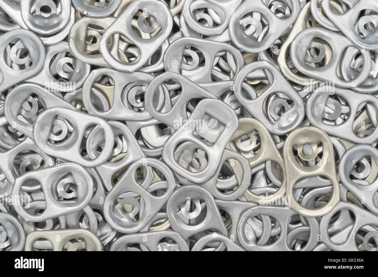 Closeup and detail of aluminum can ring pull background Stock Photo Alamy