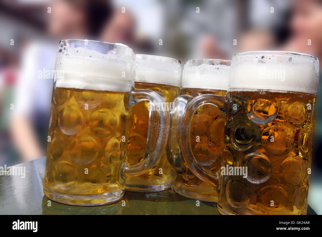 four liters of beer Stock Photo