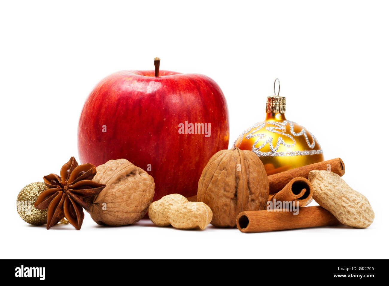 apples apple nuts Stock Photo