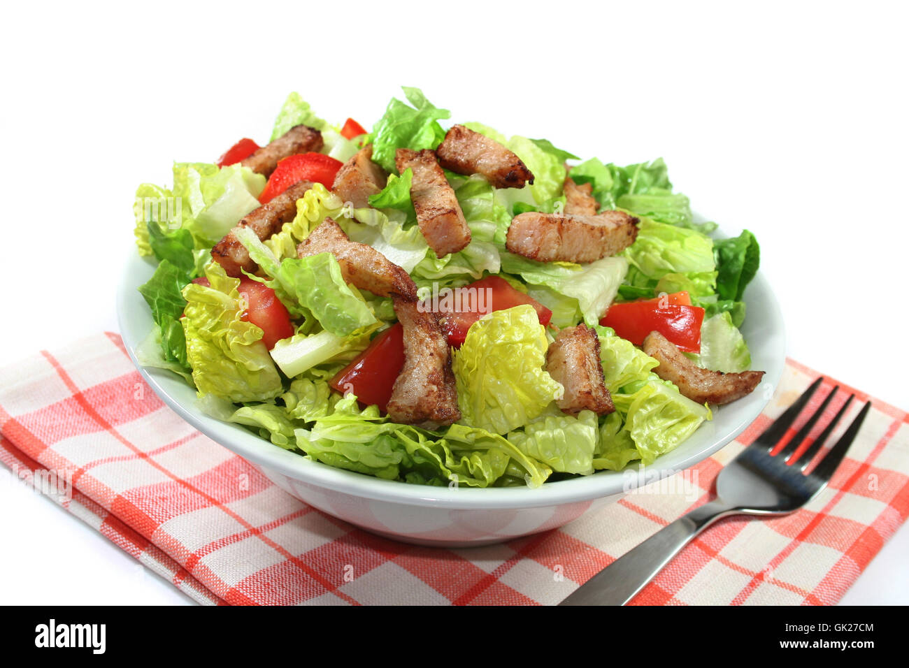 uncooked vegetarian food salad tomato Stock Photo