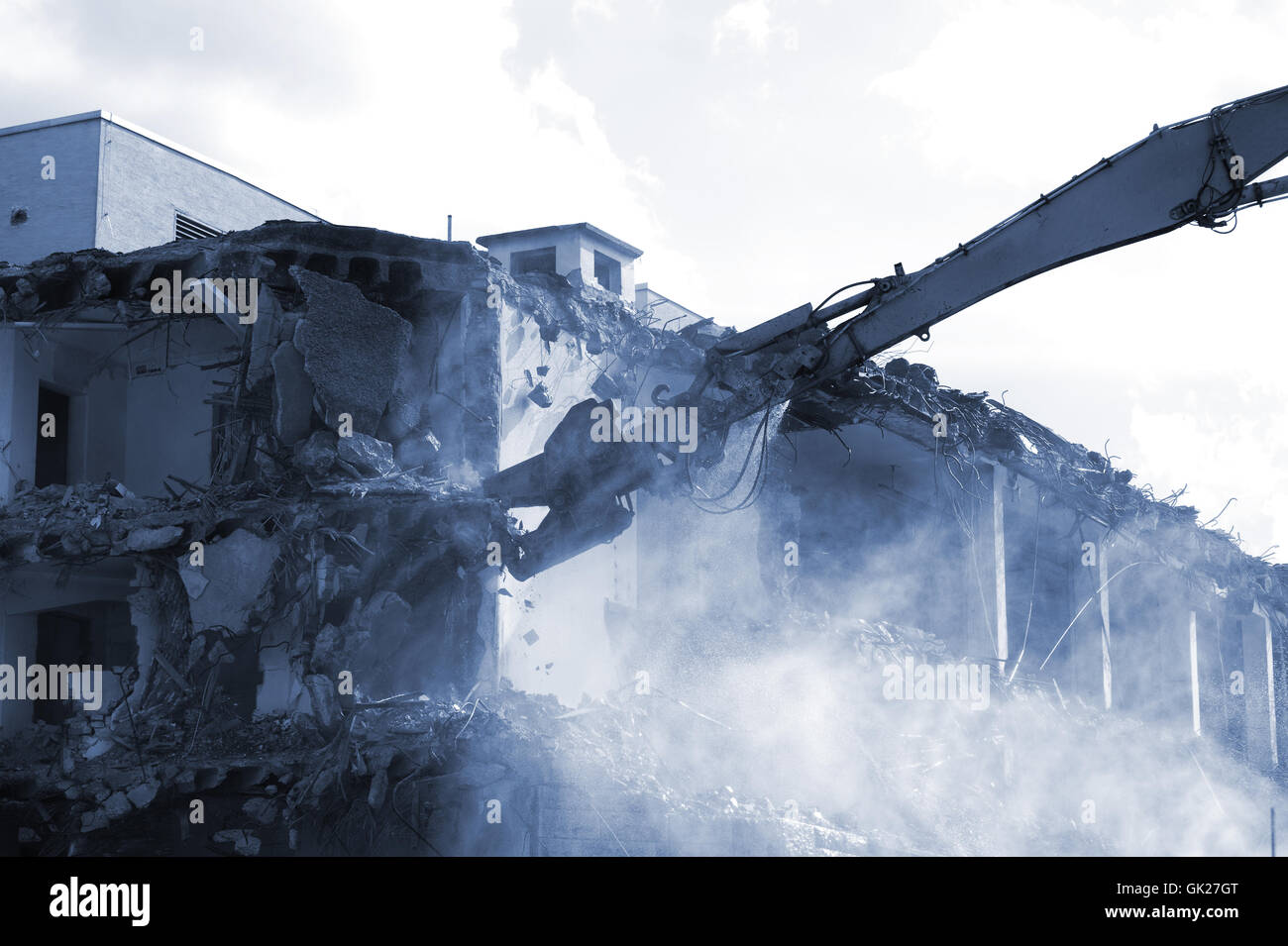 dredger demolition scrapping Stock Photo