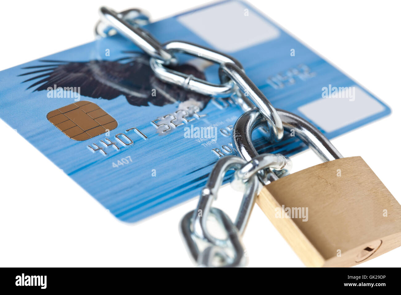 lock card credit Stock Photo Alamy