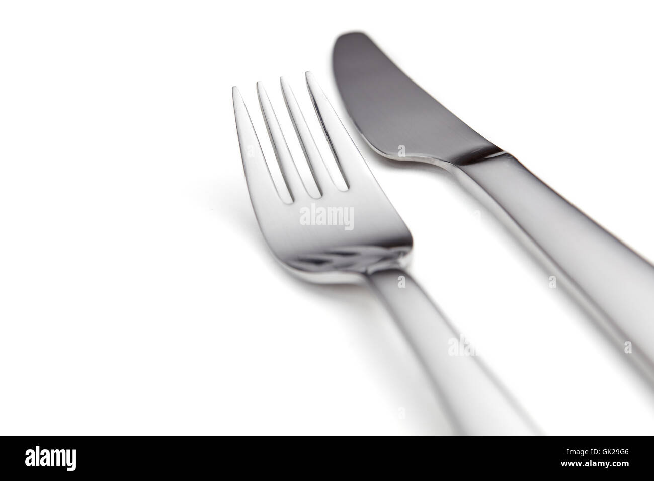 fork silverware stainless Stock Photo Alamy