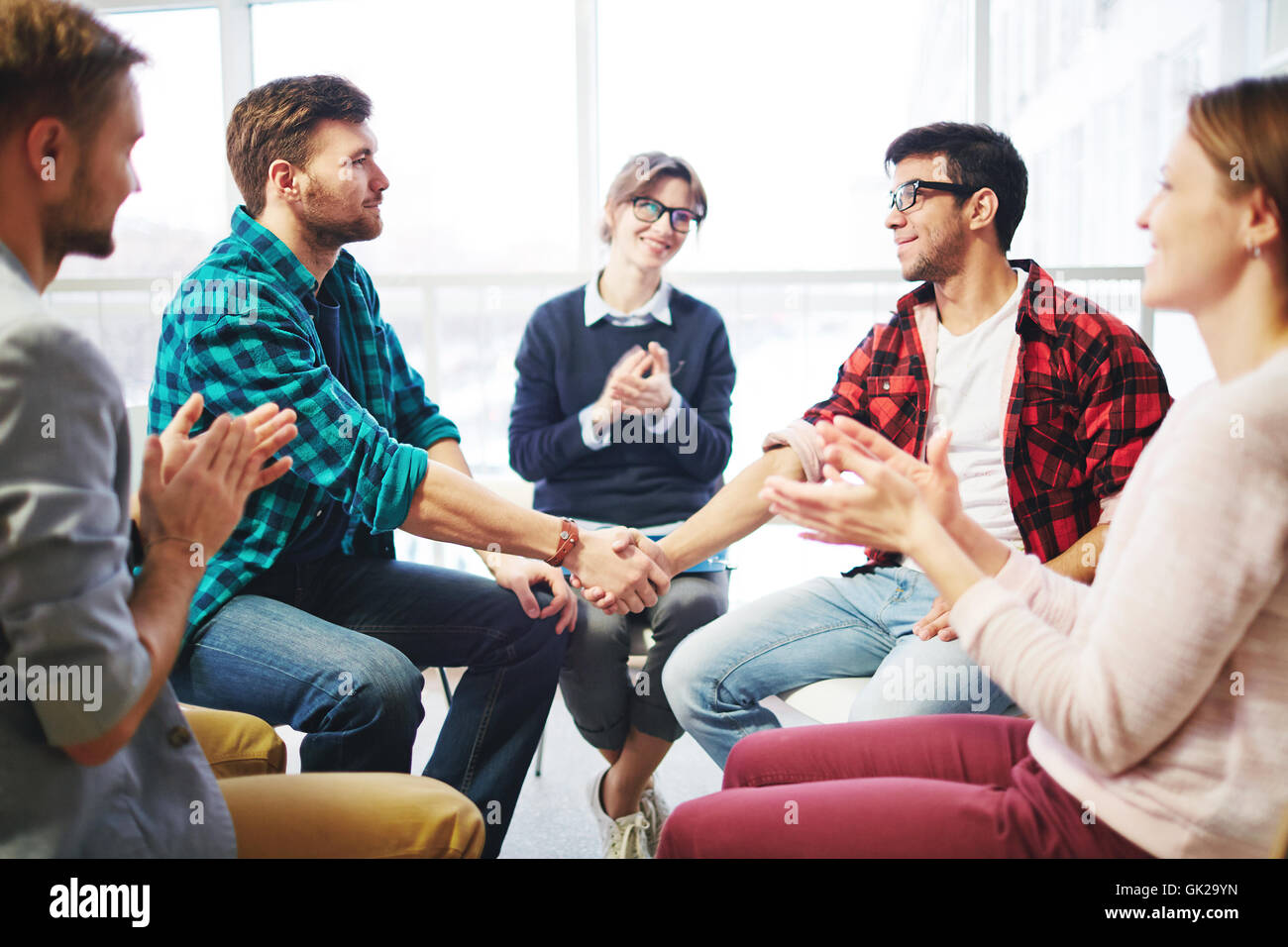 Group therapy Stock Photo