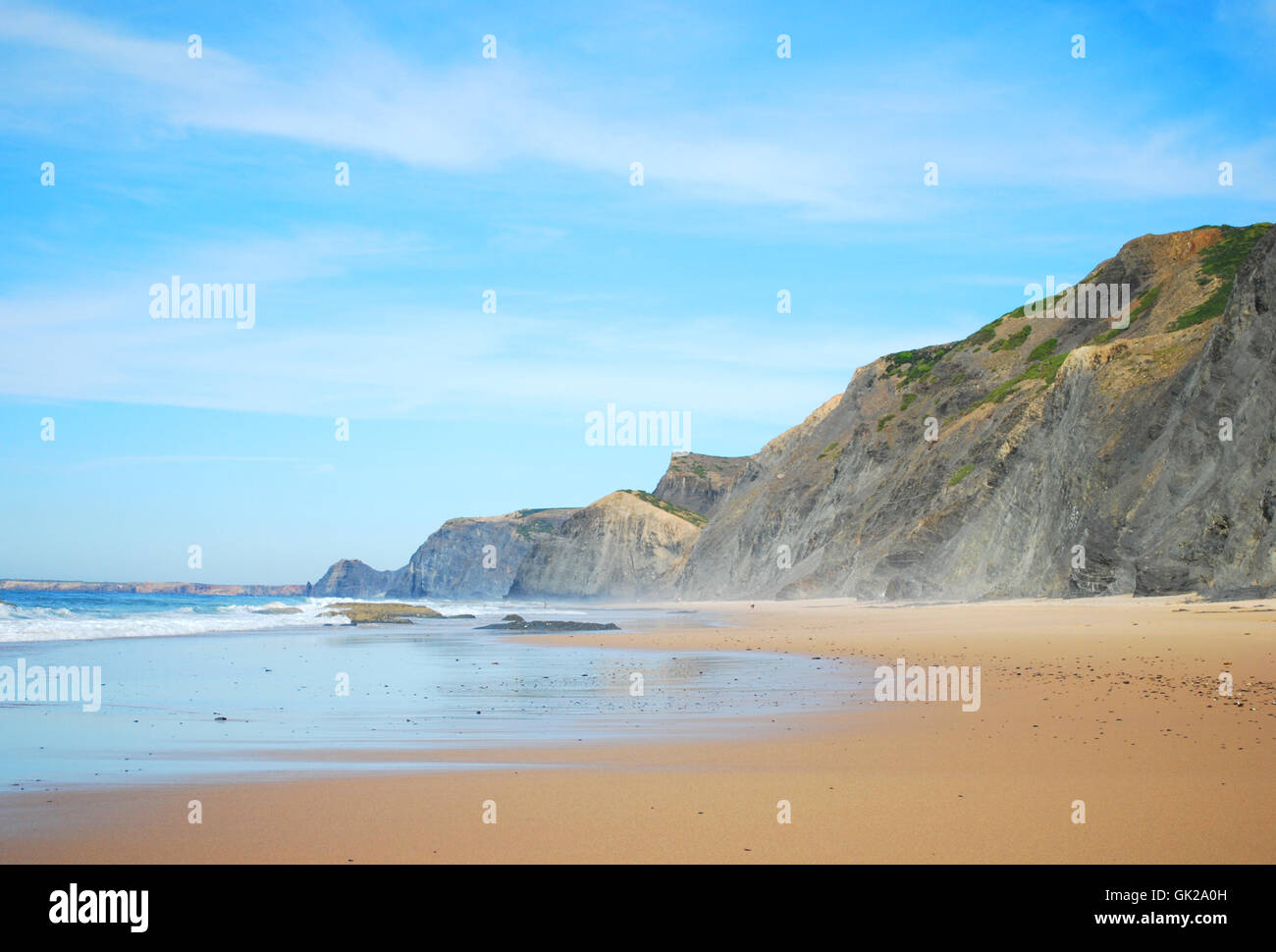 beach in portugal Stock Photo