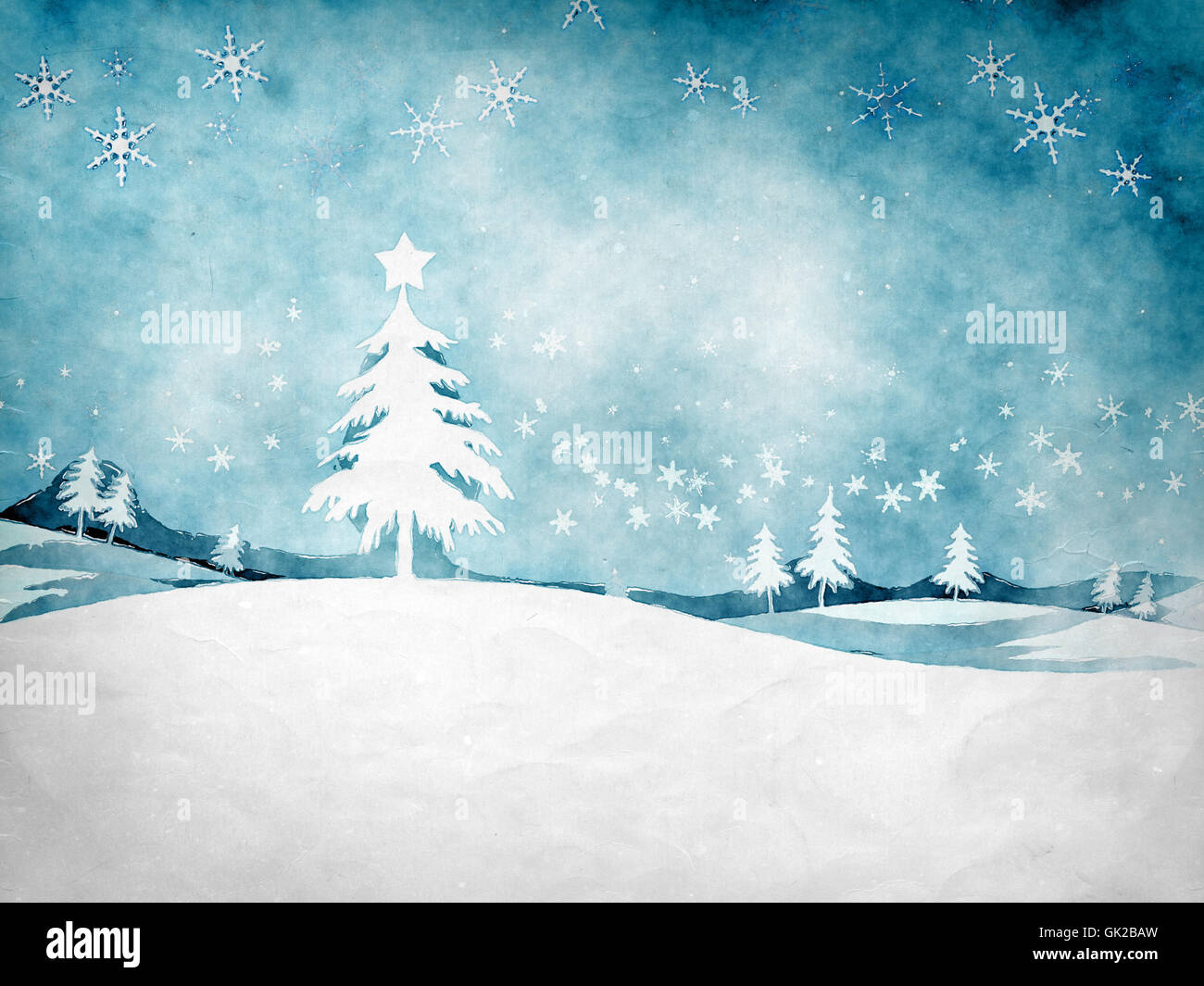 blue colour tree Stock Photo - Alamy