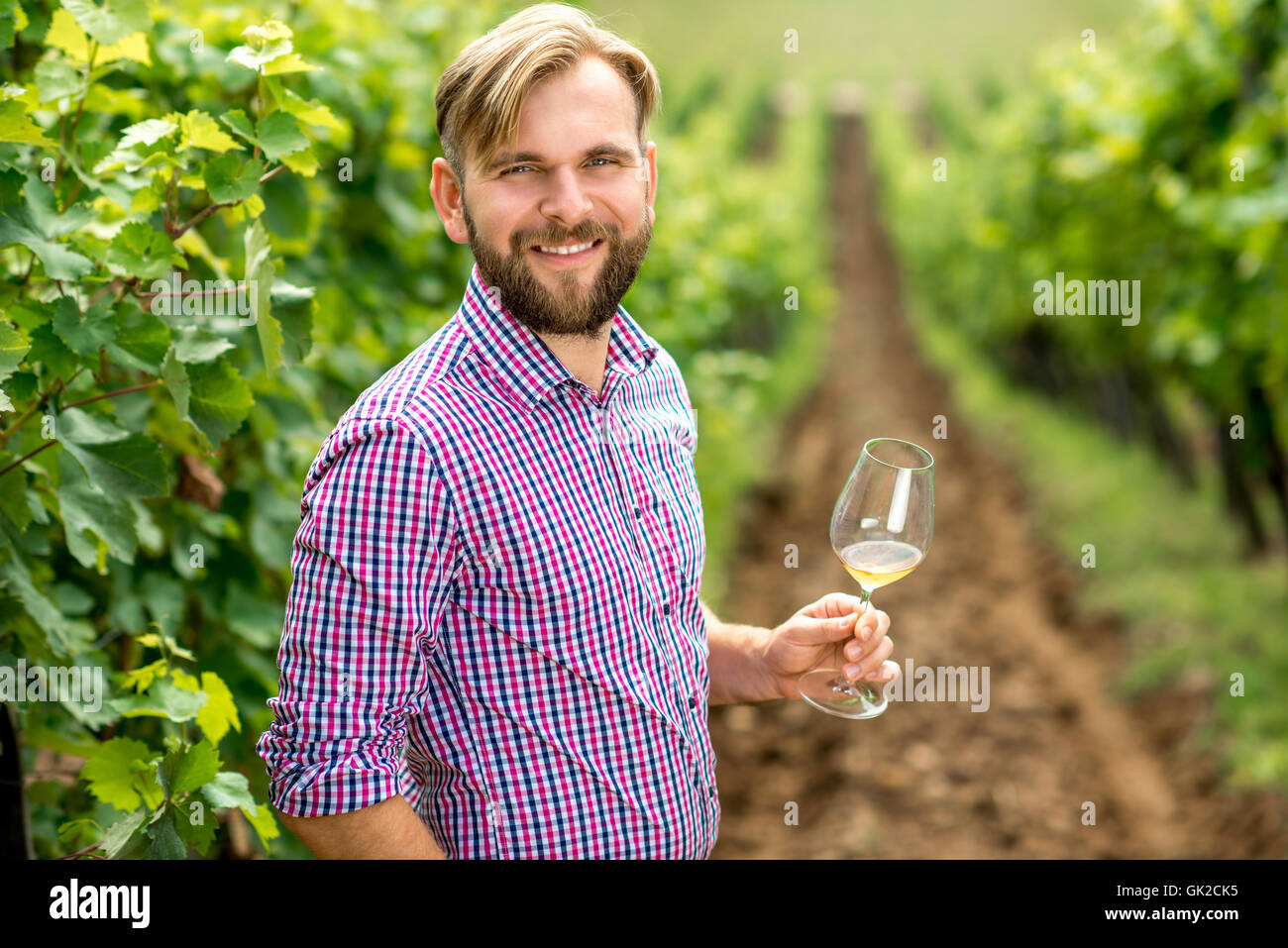 Portrait of winery owner Stock Photo Alamy