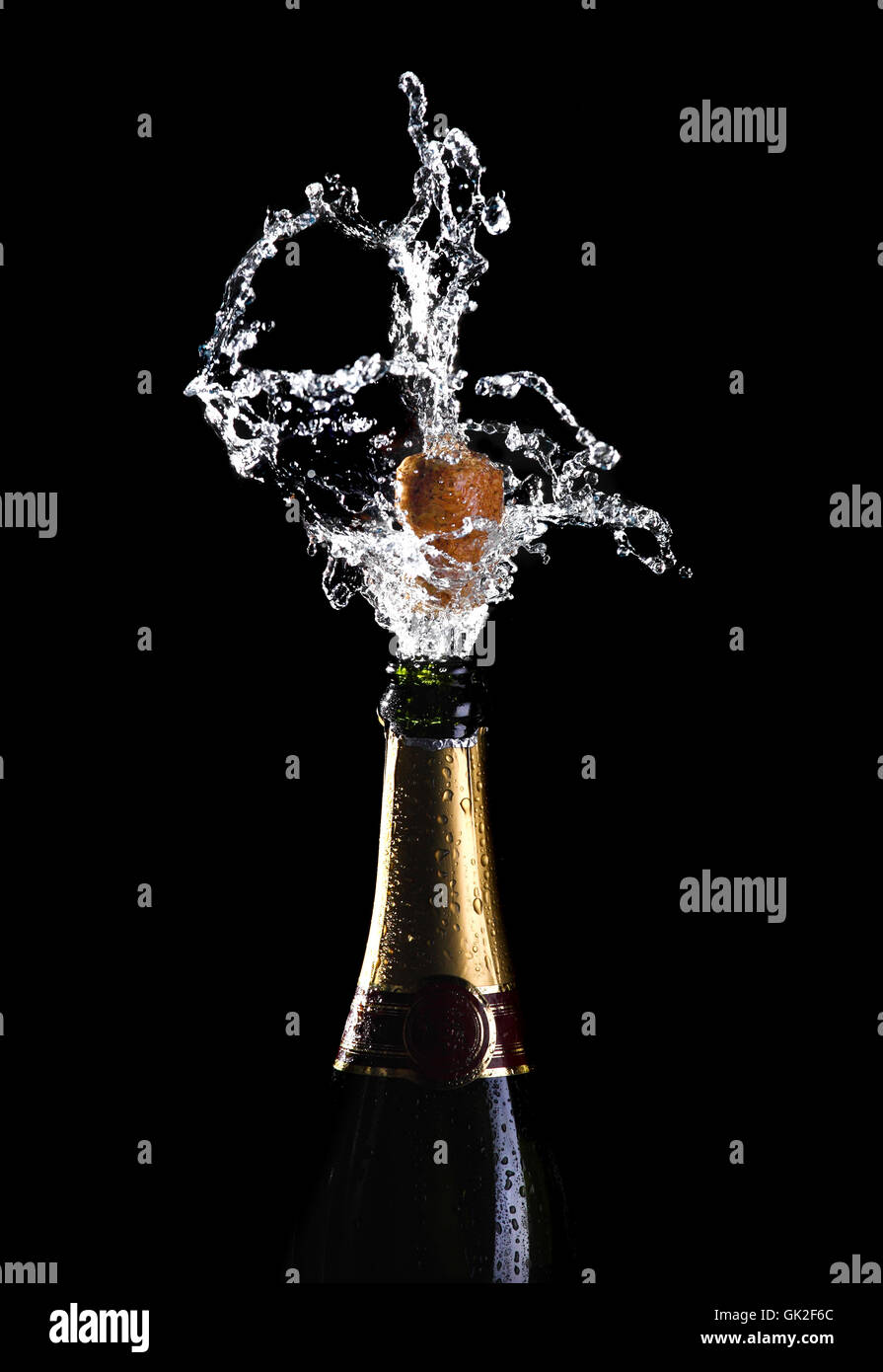 bottle champagne cork Stock Photo Alamy